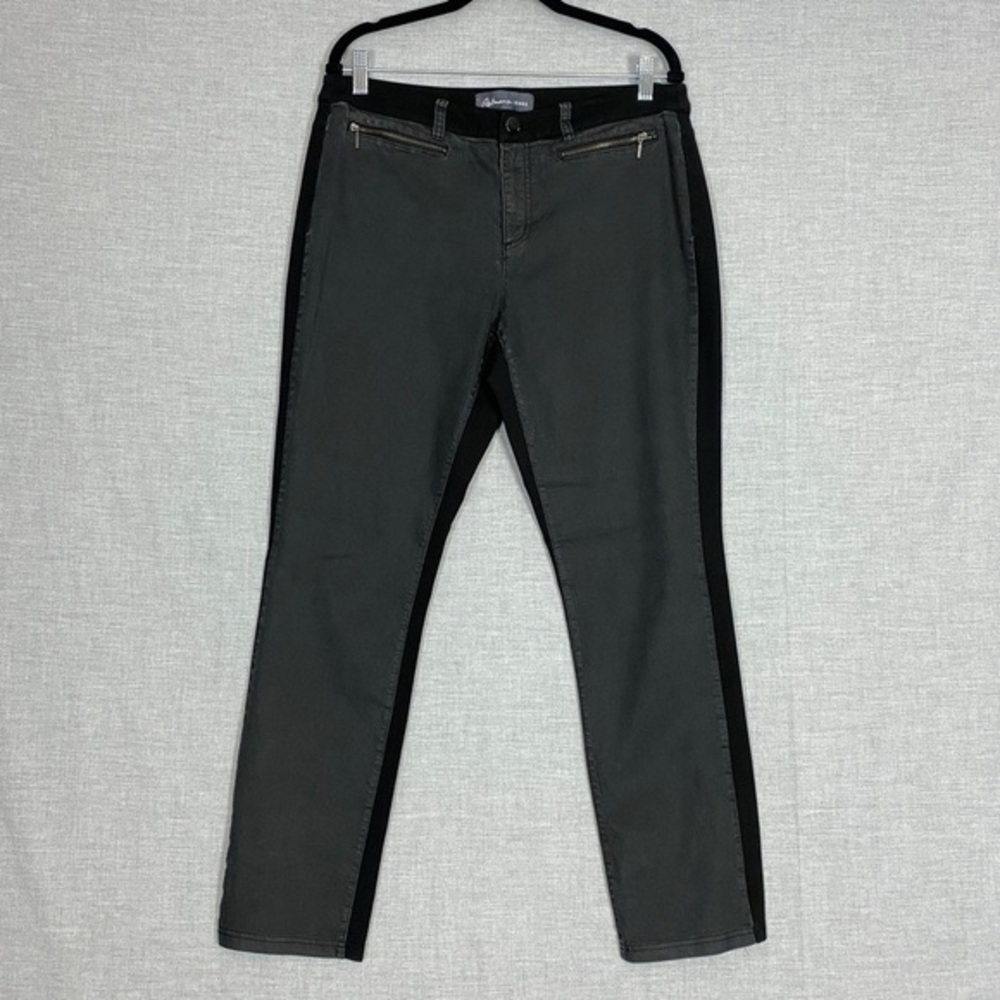 Reitmans Jeans Mixed Fabrics Pants Sz 13 Stretchy Back Denim Front